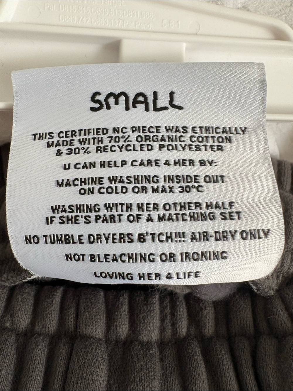 Named Collective Chokehold Charcoal Grey Sweatpants - Women - Picture 4 of 4